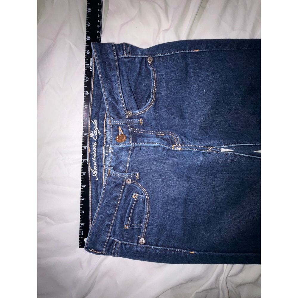 American Eagle Skinny Jeans Womens 6 Dark Wash Stretch Denim Pants T11-10